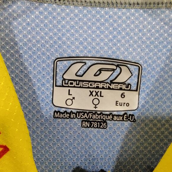 Louis Garneau Men's Diamond Cycling Full Zip Jersey TCCA Bike Shirt Size Large - Picture 4 of 13